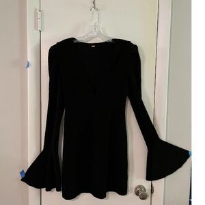 Free People Black Mini Dress